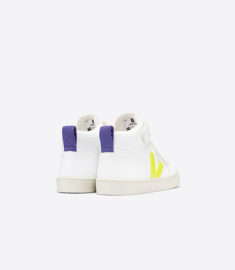 Veja Sneakers Kids - V-10 Mid Cwl - White - 1486KZBFL